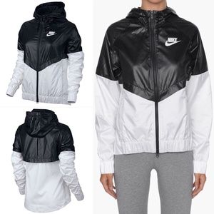 black nike womens windbreaker jacket